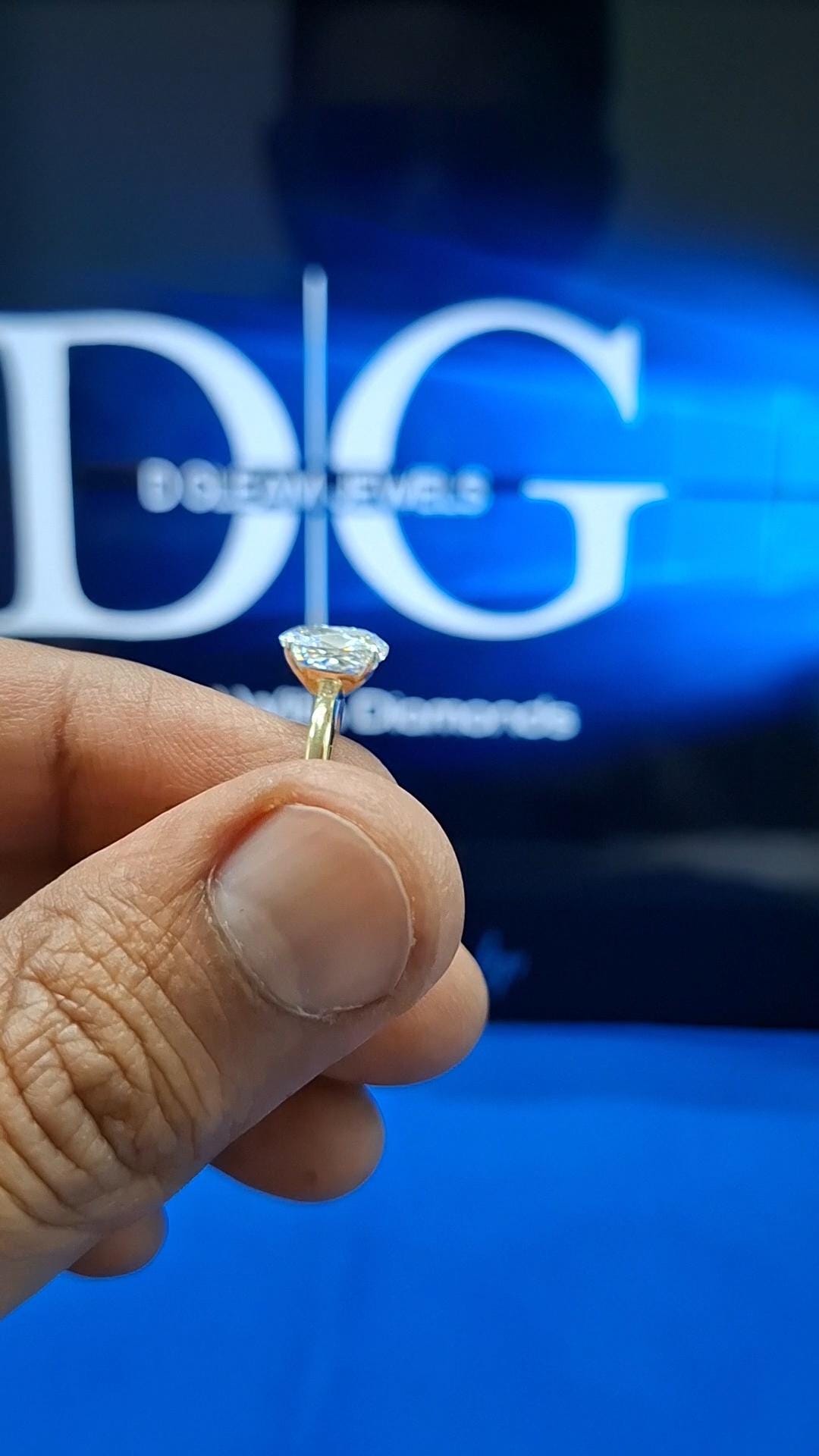 2 Carat Cushion Cut Lab Grown Diamond Engagement Ring: Hidden Halo Knife Edge Band