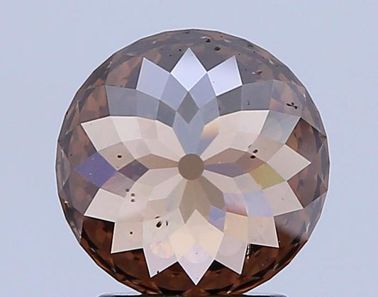 Round Shape Portuguese Cut 2.00 ct Champagne Color VS2 | Loose Lab Grown Diamond