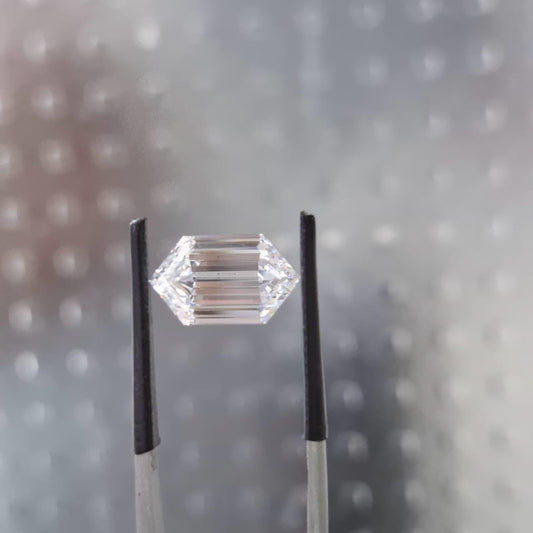 Long Hexagonal 3.05ct E VS1, Loose Lab Grown Diamond – IGI Certified