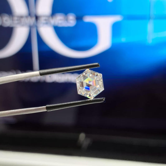 Hexagonal 2.14ct E VVS2, Loose Lab Grown Diamond – IGI Certified
