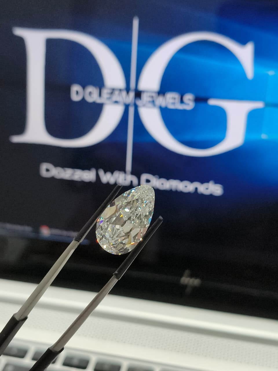 4.00ct Pear Euro Cut Lab Grown Diamond, F VVS2, IGI Certified