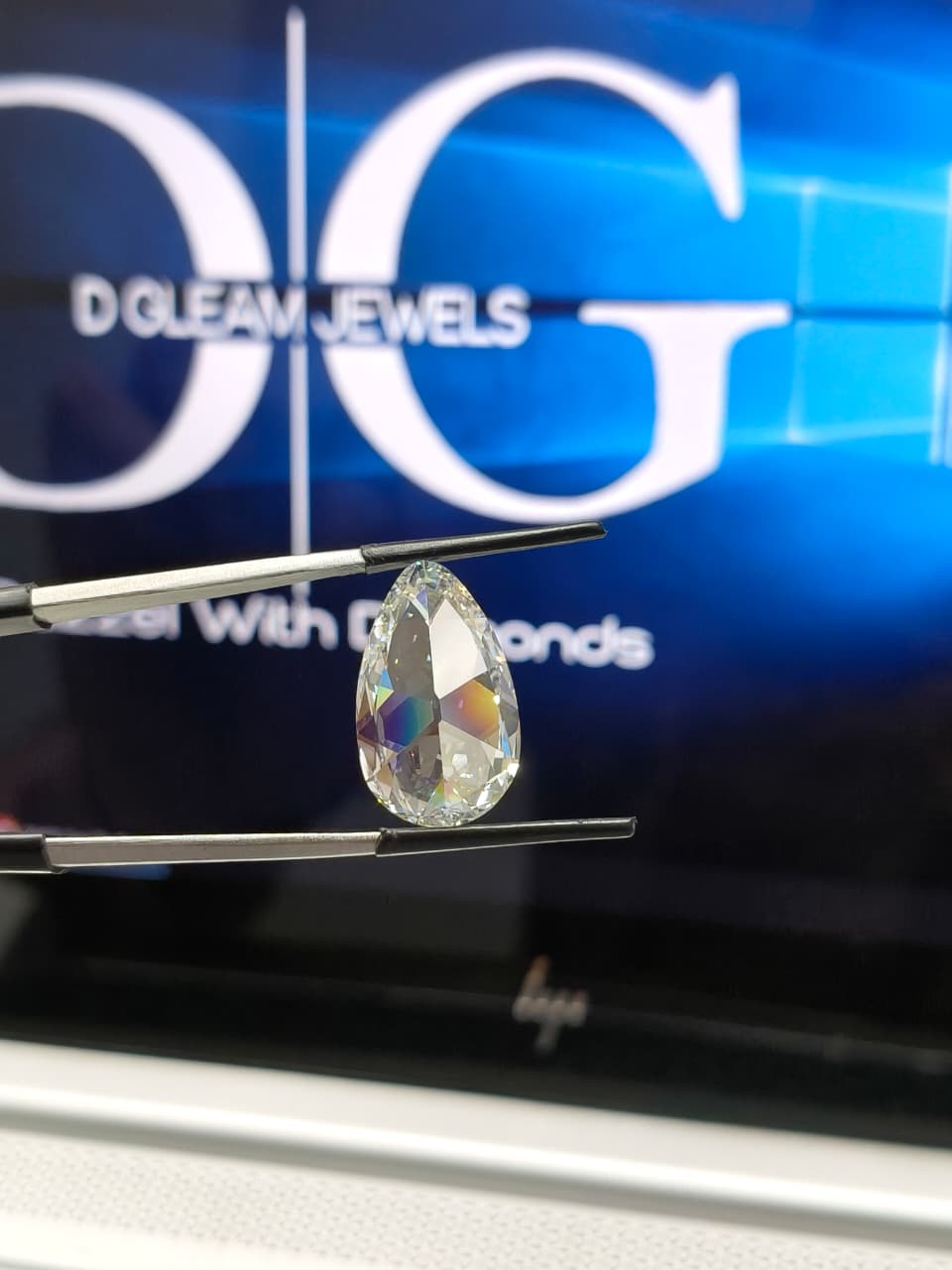 4.00ct Pear Euro Cut Lab Grown Diamond, F VVS2, IGI Certified
