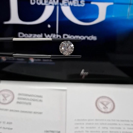 IGI Certified 2.01 CT Lab Grown Diamond: Round Brilliant Cut E VVS2