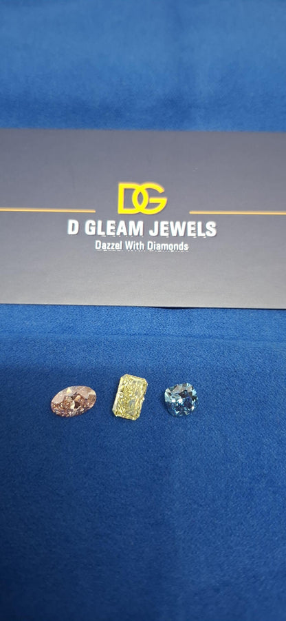 Radiant Cut Lab Grown Diamond: Fancy Vivid Yellow, VVS/VS, IGI Certified