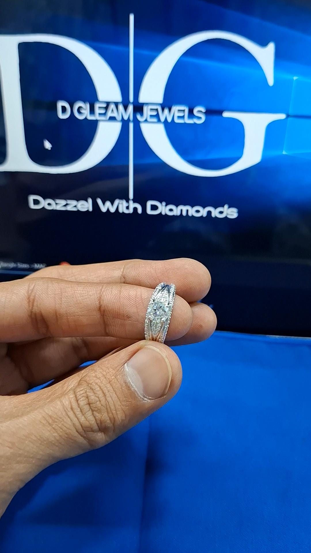 1.02 CT Round Lab Grown Diamond Engagement Ring, D/VS Lab Created Diamond, Matching Wedding Band, Wedding Ring Set, Diamond Eternity Band