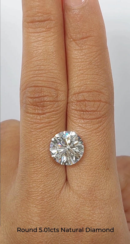 GIA Certified 1 Carat Round Cut Diamond | Conflict-Free