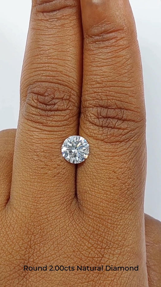 GIA Certified 1 Carat Round Cut Diamond | Conflict-Free