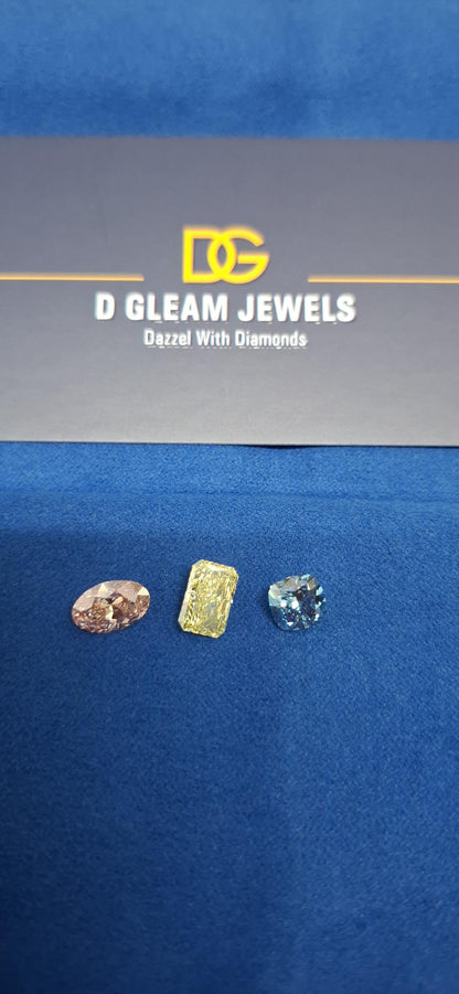 Radiant Cut Lab Grown Diamond: Fancy Vivid Yellow, VVS/VS, IGI Certified