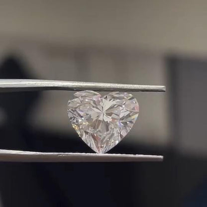 Heart Lab Grown Diamond: 1.51 CT D/VS1 IGI Certified