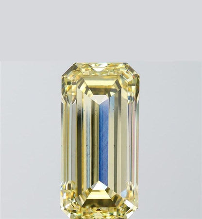 Emerald 7.00ct Fancy Intense Yellow VS2, IGI Certified, Lab grown Diamond