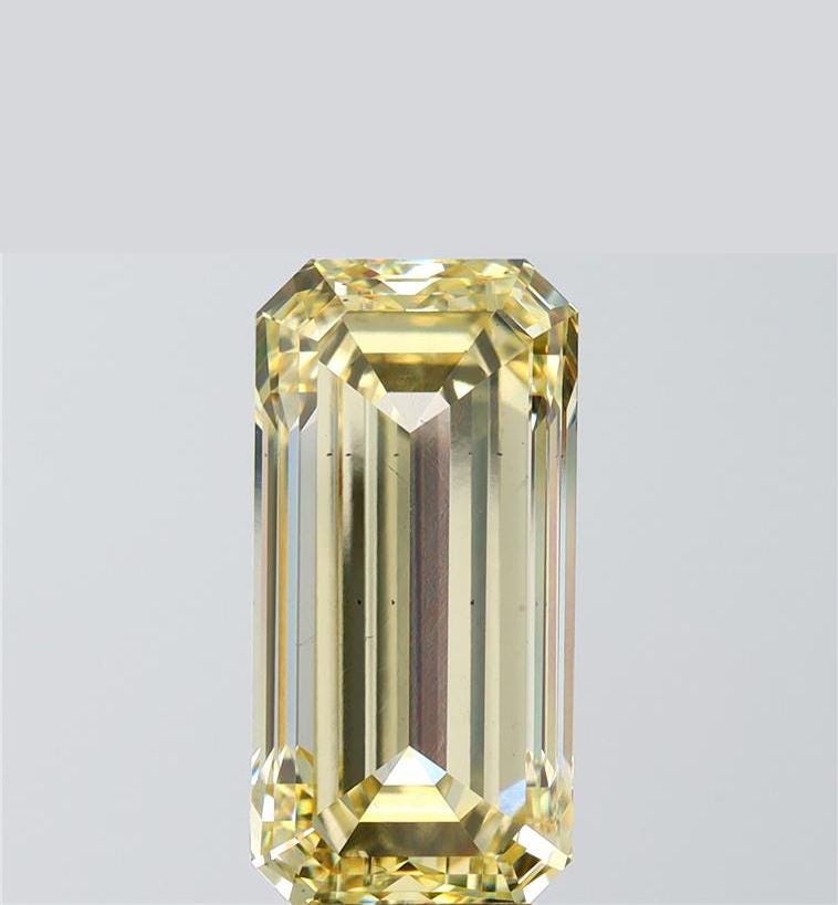 Emerald 7.00ct Fancy Intense Yellow VS2, IGI Certified, Lab grown Diamond