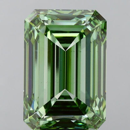 Emerald 5.03ct Fancy Vivid Green VS1, IGI Certified , Lab Grown Diamond