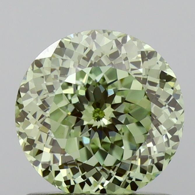 Round Shape Portuguese Cut 2.00ct Fancy Vivid Green VS2 | Loose Lab Grown Diamond
