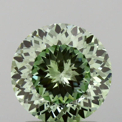 Round Shape Portuguese Cut 2.00ct Fancy Vivid Green VS2 | Loose Lab Grown Diamond