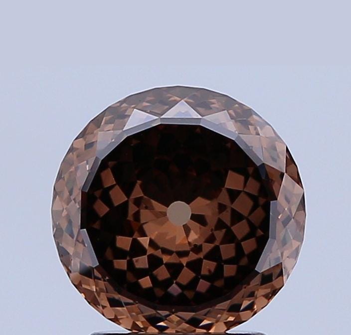 Round Shape Portuguese Cut 2.00 ct Champagne Color VS2 | Loose Lab Grown Diamond