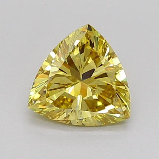Trillion 2.01ct Fancy Intense Yellow VS2, IGI Certified, Lab grown Diamond