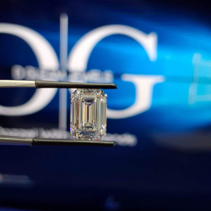 4.60 CT Emerald Cut Lab Grown Diamond: E/VS IGI Certified