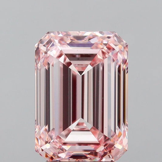 Emerald 2.00ct Fancy Intense Pink VS2, Loose Lab Grown Diamond, IGI Certified