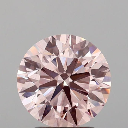 Round 2.00ct Fancy Intense Pink VS1, IGI Certified, Loose Lab Grown Diamond