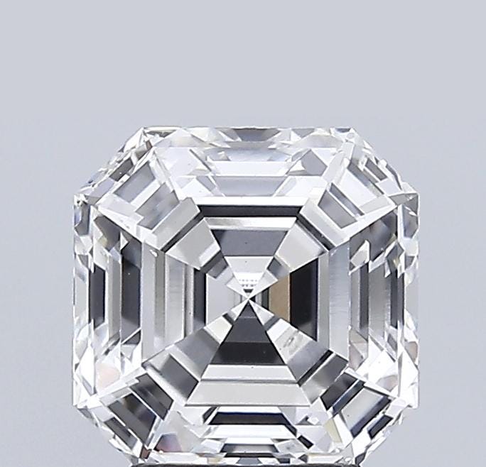 1.01 CT Lab Grown Asscher Cut Diamond, E/VS - Engagement Ring