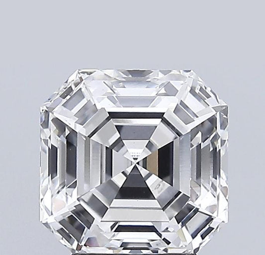1.01 CT Lab Grown Asscher Cut Diamond, E/VS - Engagement Ring