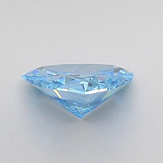 1.01 Carat Trillion Cut Fancy Vivid Blue Lab Grown Diamond, IGI Certified VVS2