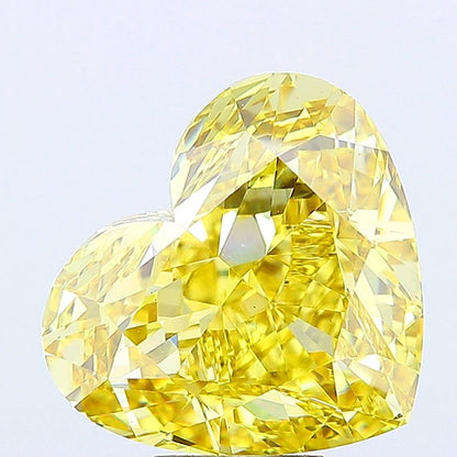 Heart 2.01ct Fancy Intense Yellow VS2, IGI Certified, Lab grown Diamond