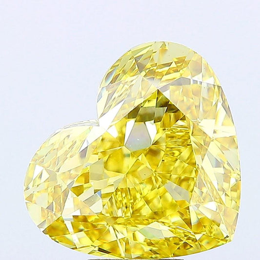 Heart 2.01ct Fancy Intense Yellow VS2, IGI Certified, Lab grown Diamond