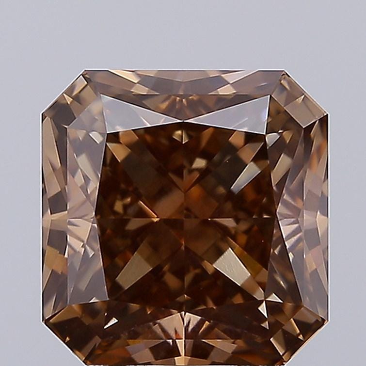 1.20 ct Radiant Lab Grown Diamond: Fancy Champagne VS1, IGI Certified