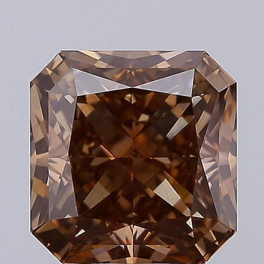 1.20 ct Radiant Lab Grown Diamond: Fancy Champagne VS1, IGI Certified