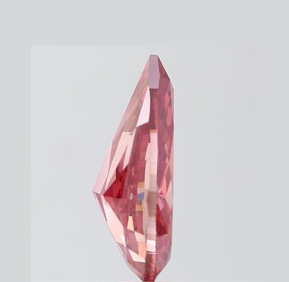 Pear Cut 1.20ct Fancy Red Color VS, IGI Certified, Loose Lab Grown Diamond