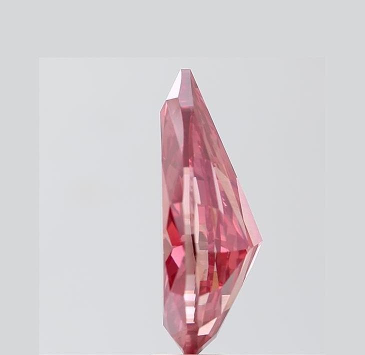 Pear Cut 1.20ct Fancy Red Color VS, IGI Certified, Loose Lab Grown Diamond