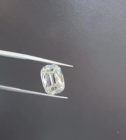 1.01 Carat Old Miner Cushion Cut Lab Grown Diamond F VS1 IGI Certified Antique Style