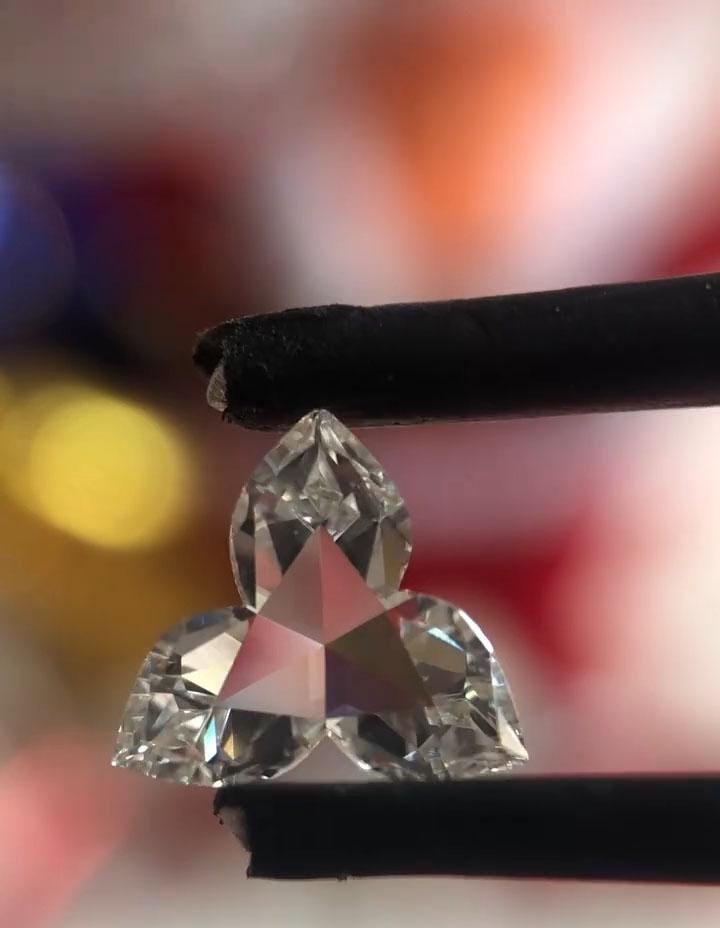 1 Carat Lab Grown Diamond: EF-VS Three Leaf Clover Cut Loose Diamond