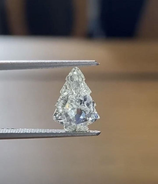 Christmas Tree Cut Lab Grown Loose Diamond, Eco Friendly Diamond