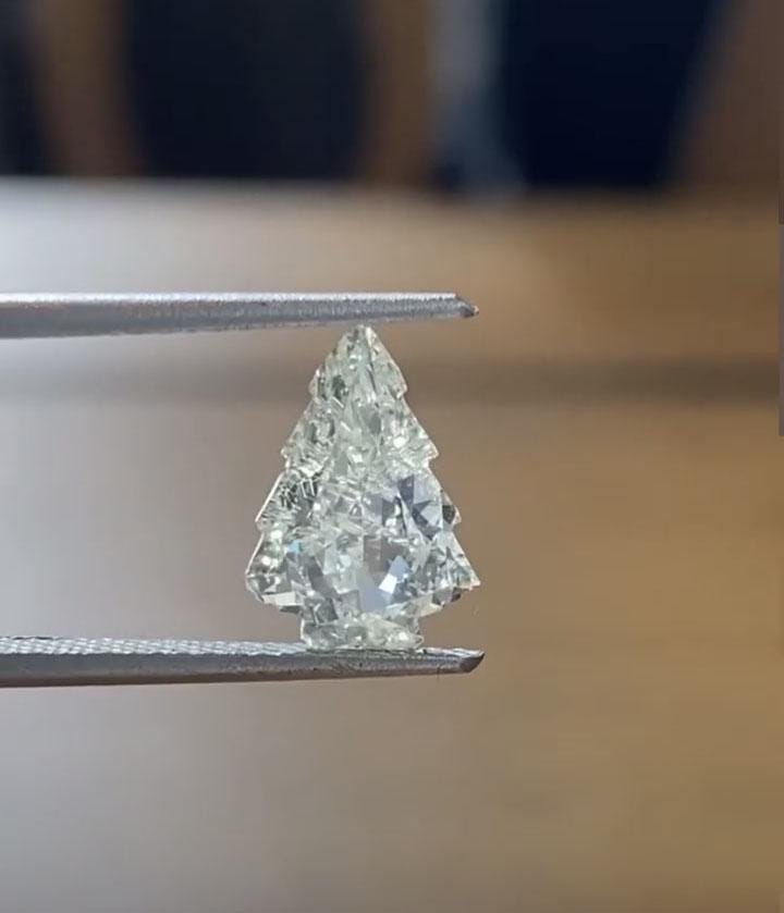 Christmas Tree Cut Lab Grown Loose Diamond, Eco Friendly Diamond