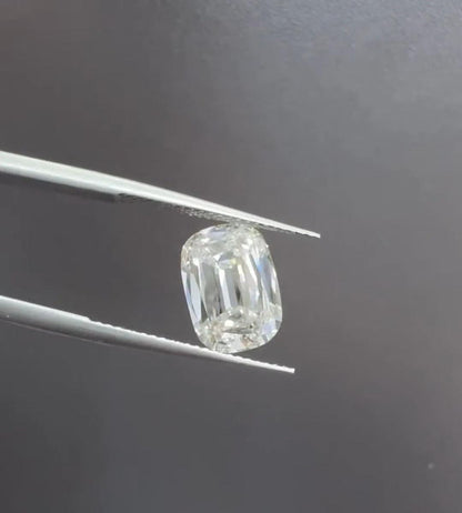 1.01 Carat Old Miner Cushion Cut Lab Grown Diamond F VS1 IGI Certified Antique Style
