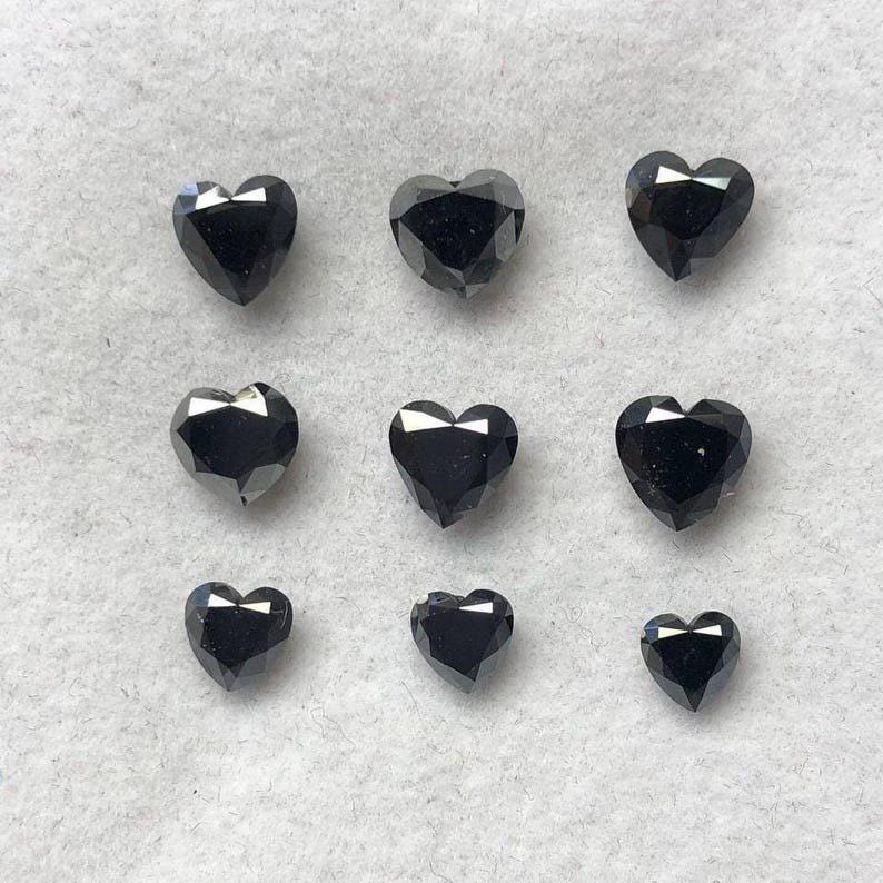 Multi Shape Natural Black Diamond: Loose Stone for Ring/Pendant, AAA+, IGI Certified
