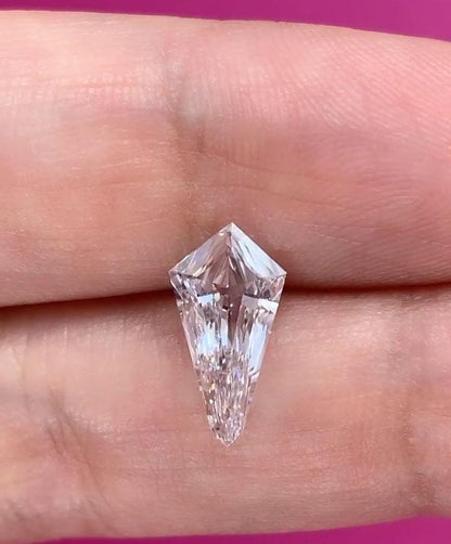 Kite Cut Lab Grown Diamond: 1 Carat Loose Diamond