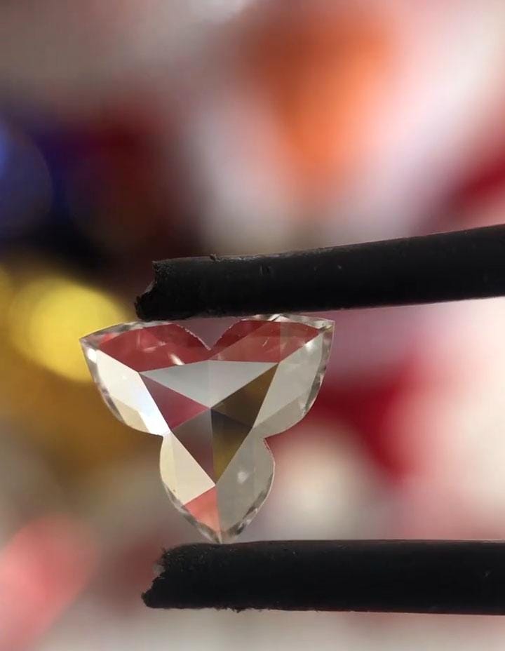 1 Carat Lab Grown Diamond: EF-VS Three Leaf Clover Cut Loose Diamond