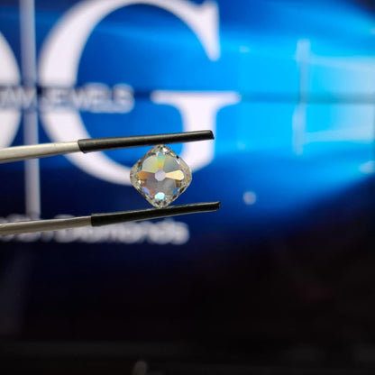3.00ct Cushion Euro Cut F VVS2 Lab Grown Loose Diamond, IGI Certified