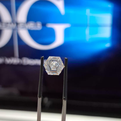 Hexagonal 2.14ct E VVS2, Loose Lab Grown Diamond – IGI Certified
