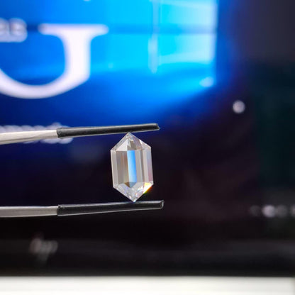 Long Hexagonal 3.05ct E VS1, Loose Lab Grown Diamond – IGI Certified