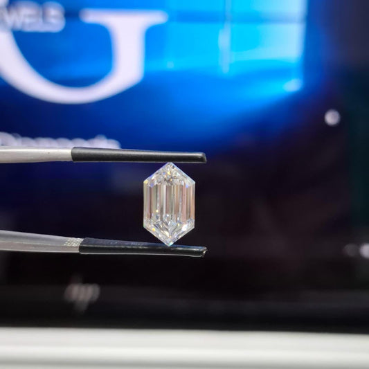 Long Hexagonal 3.05ct E VS1, Loose Lab Grown Diamond – IGI Certified