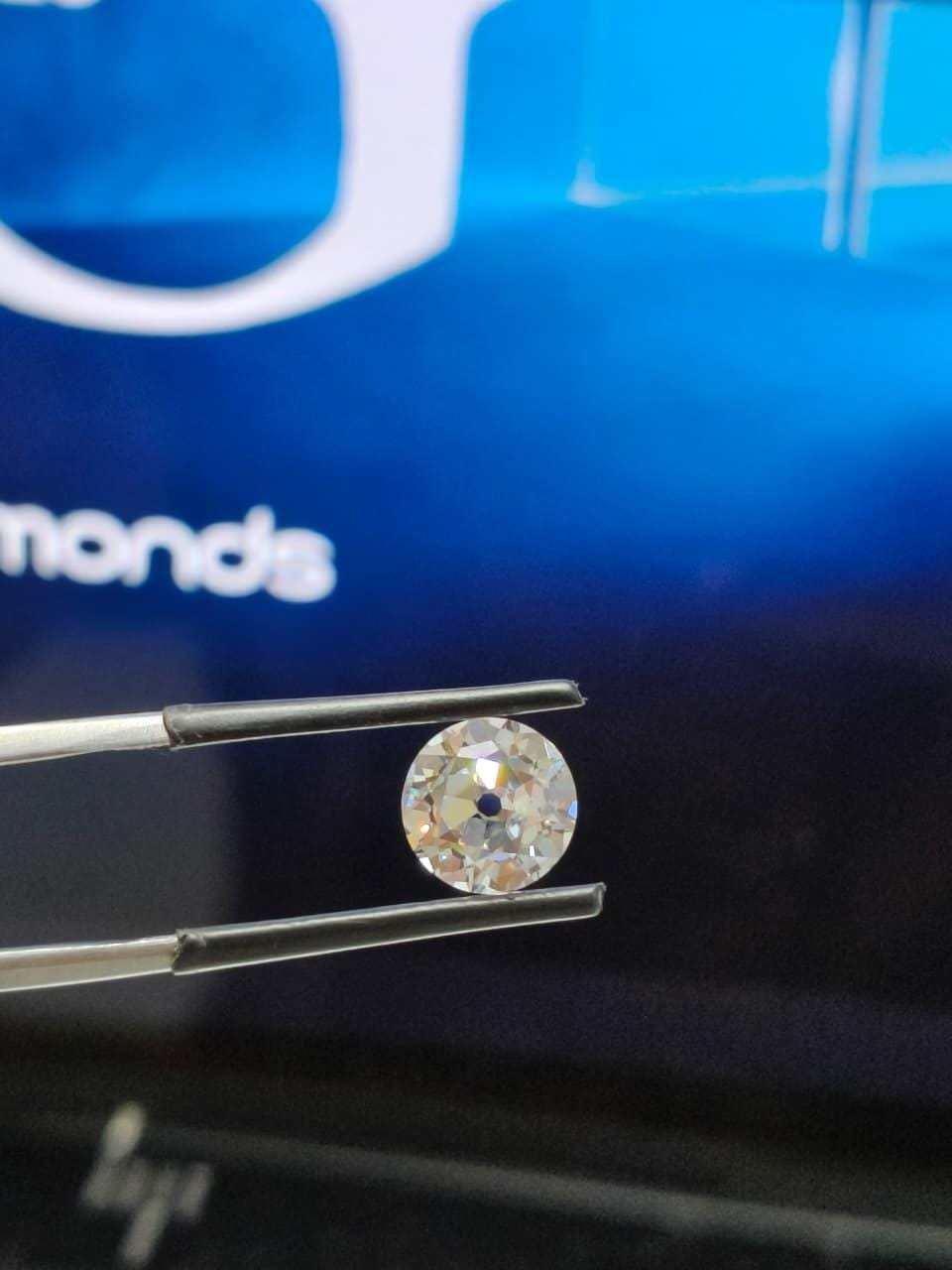 1.17ct Euro Cut Lab Diamond | E VVS2 IGI Certified