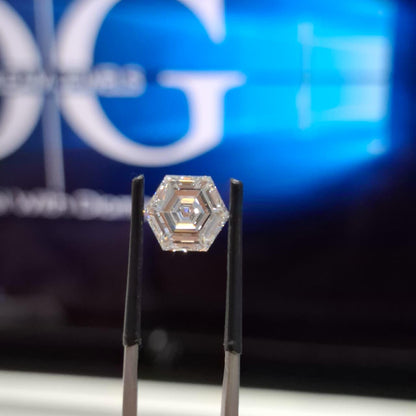 Hexagonal 2.14ct E VVS2, Loose Lab Grown Diamond – IGI Certified