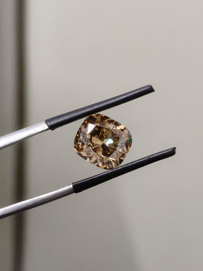 3.01 Ct Natural Fancy Brown Diamond – Cushion Cut | Loose Diamond for Custom Jewelry