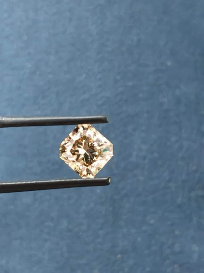 2.07 Carat Natural Fancy Dark Orangy Brown color Diamond ,Radiant Modified Brilliant Cut Diamond, For jewellery