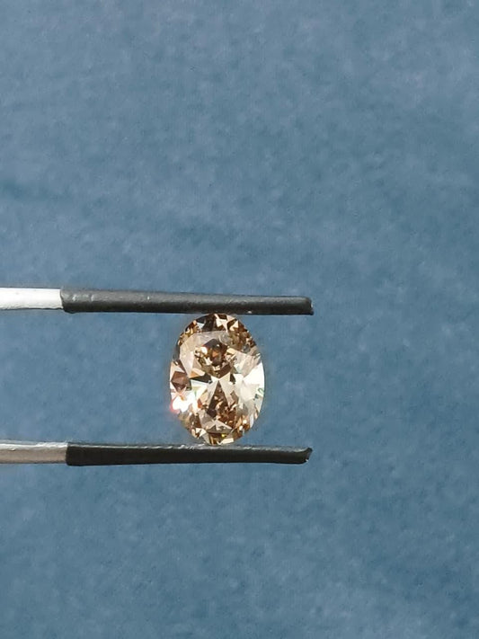 2.00 Carat Natural Fancy Brownish Yellow color Diamond ,Oval Modified Brilliant Cut Diamond ,for jewellery