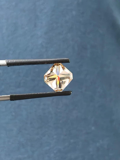 2.07 Carat Natural Fancy Dark Orangy Brown color Diamond ,Radiant Modified Brilliant Cut Diamond, For jewellery